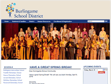 Tablet Screenshot of burlingameschools.org